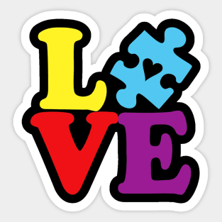 Love Autism Awareness 2021 Sticker